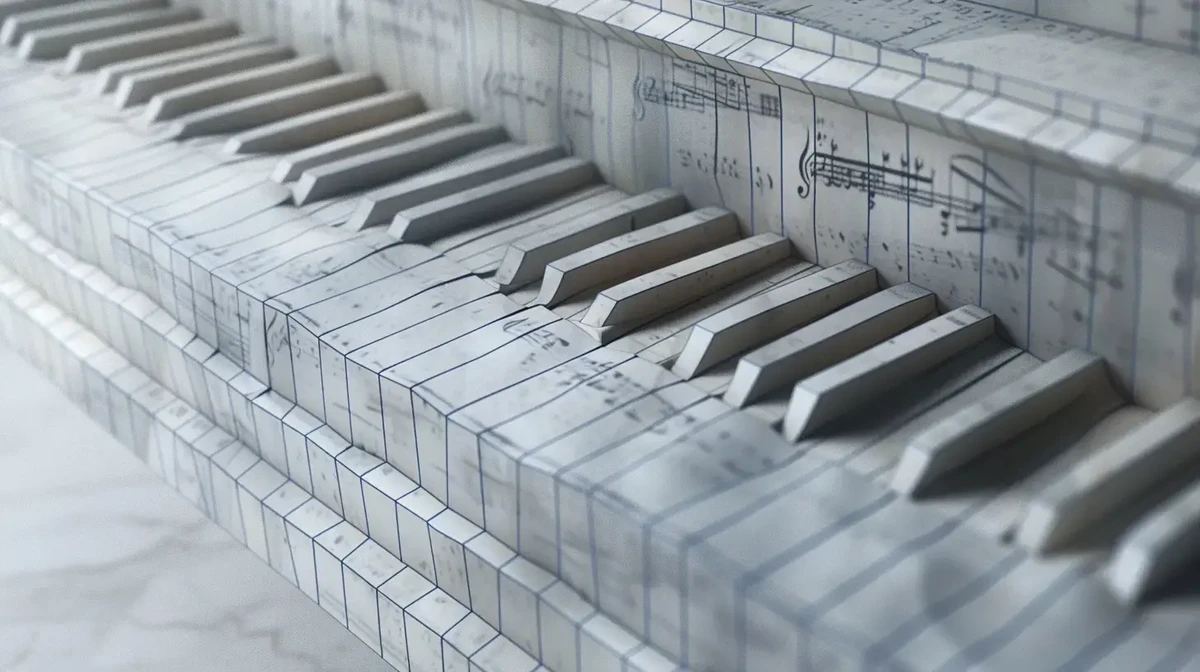 Construire piano en papier via webcam avec paper piano 1